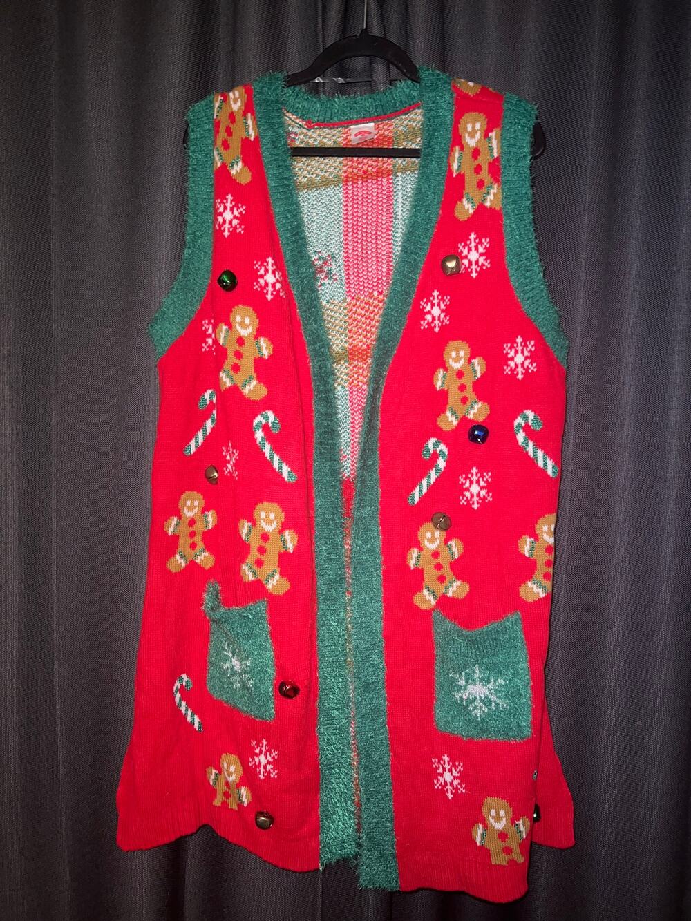 Ugly Christmas Sweater Xmas Cardigan Size XL